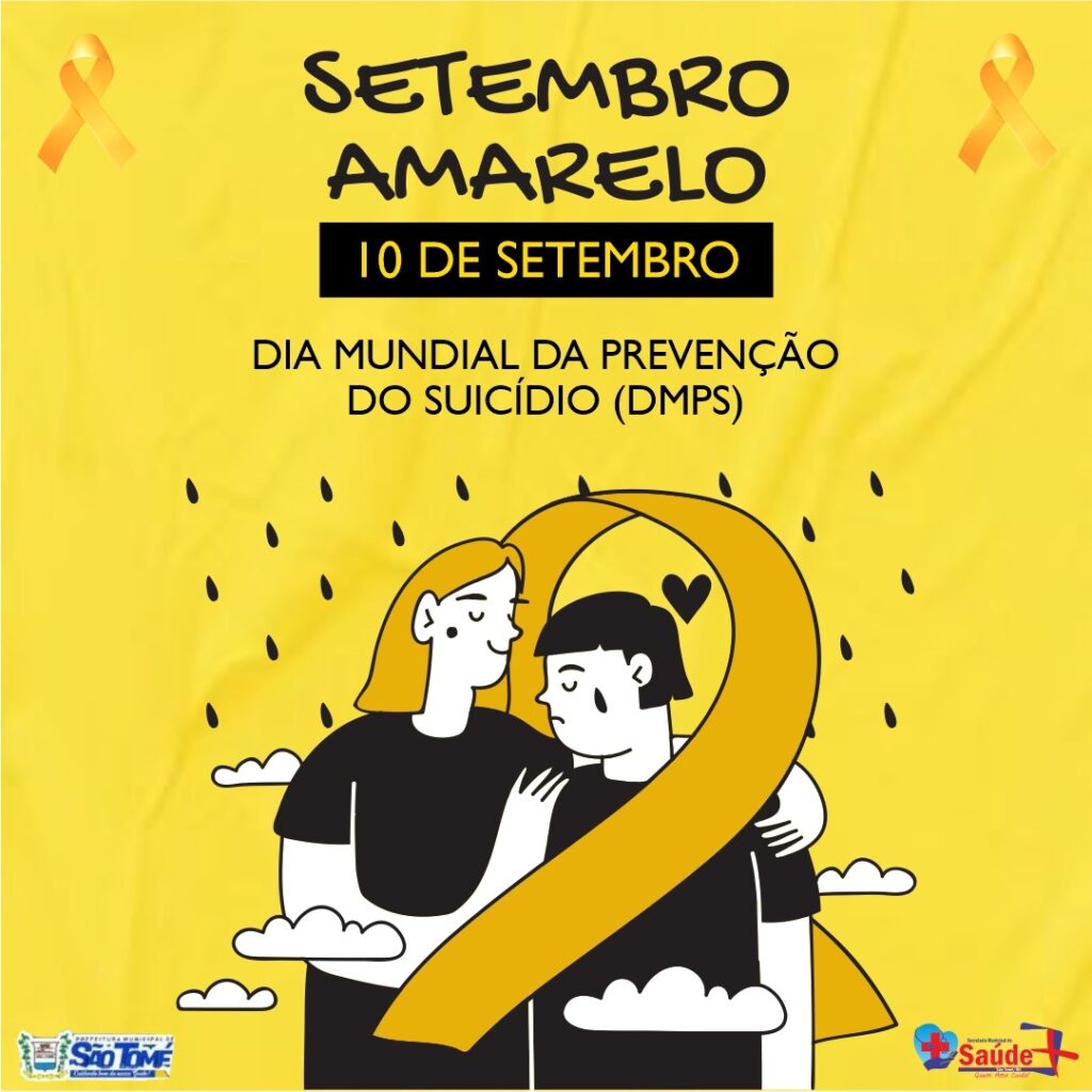 Dia Mundial Da Preven O Do Suic Dio Prefeitura Municipal De S O Tom