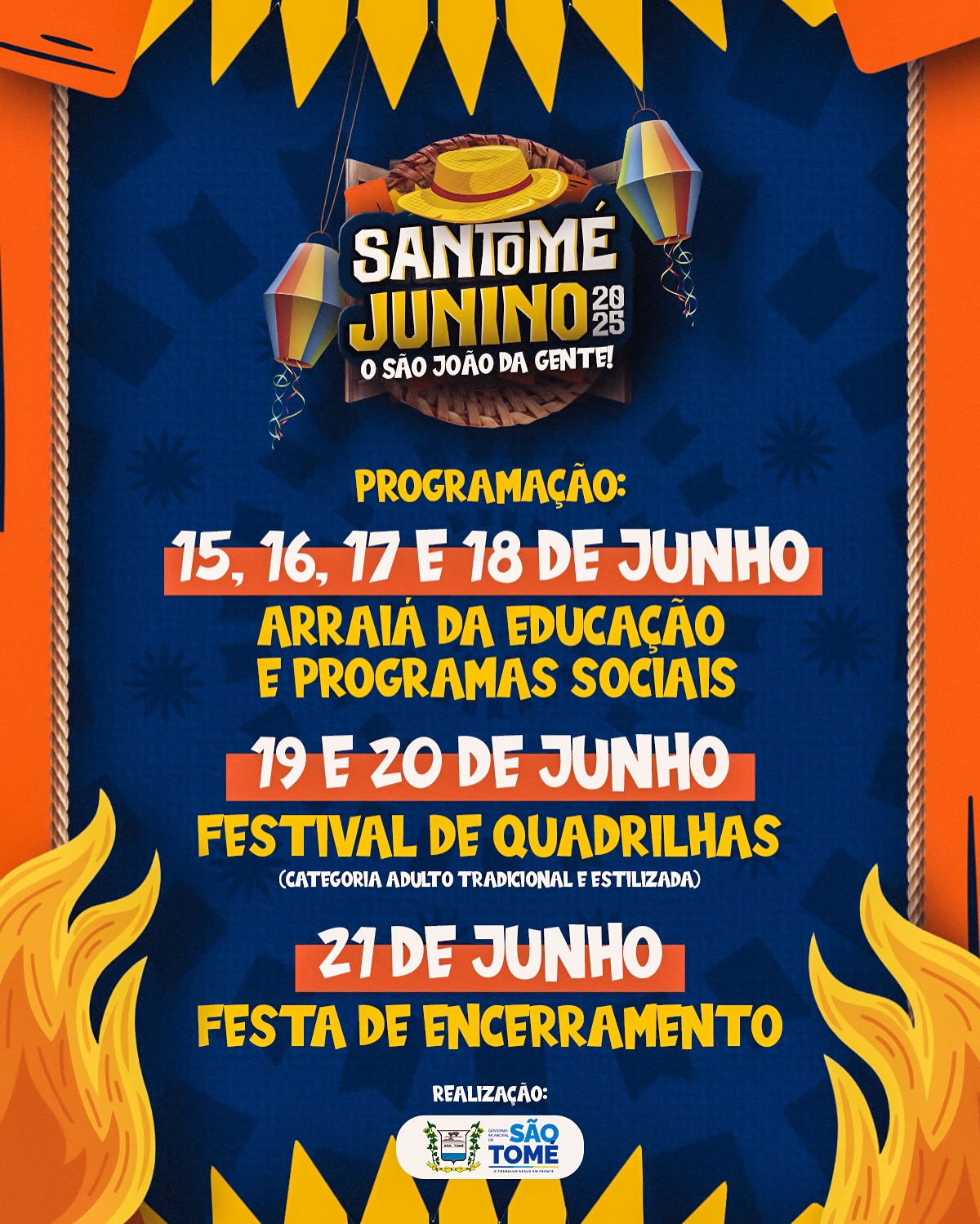 🎉 VEM AÍ O SANTOMÉ JUNINO 2025! 🌽🔥
