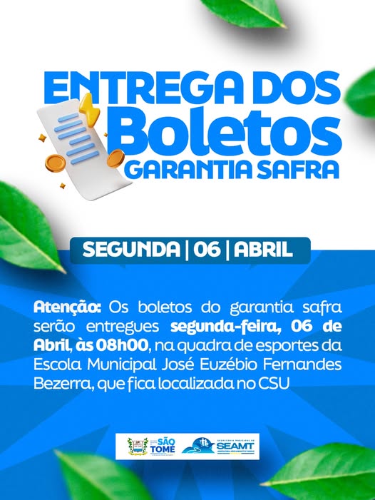 📢 Atenção, produtores!