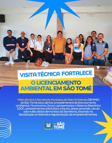 🌿 Visita técnica fortalece o licenciamento ambiental em São Tomé