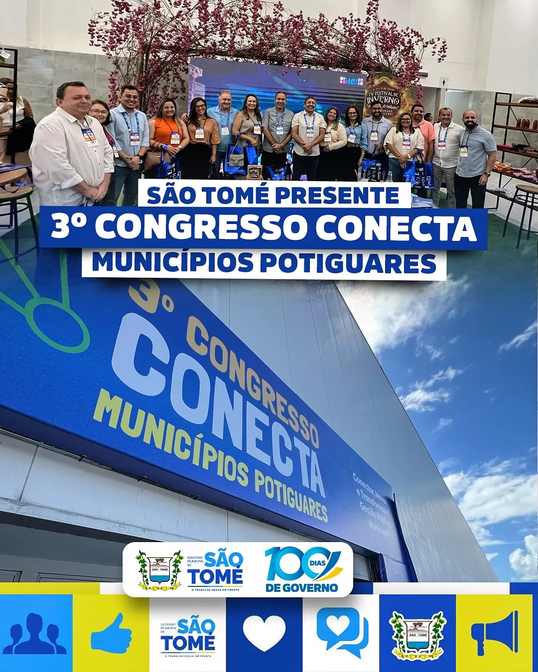 SÃO TOMÉ PRESENTE NO 3º CONGRESSO CONECTA MUNICÍPIOS POTIGUARES